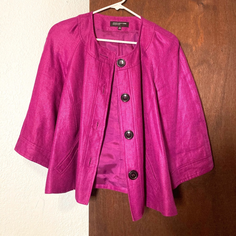 Jones New York Blazer Suit Jacket Purple